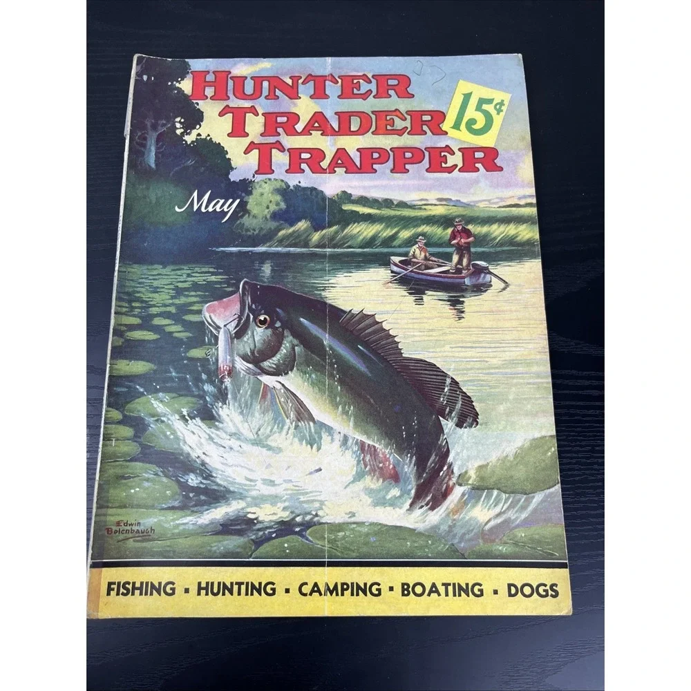 Hunter Trader Trapper‎ May 1937 Vintage Hunting Trapping Magazine